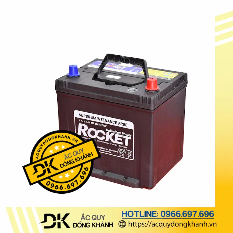 Bình Ắc Quy ROCKET 65Ah 12V  SMF 75D23L