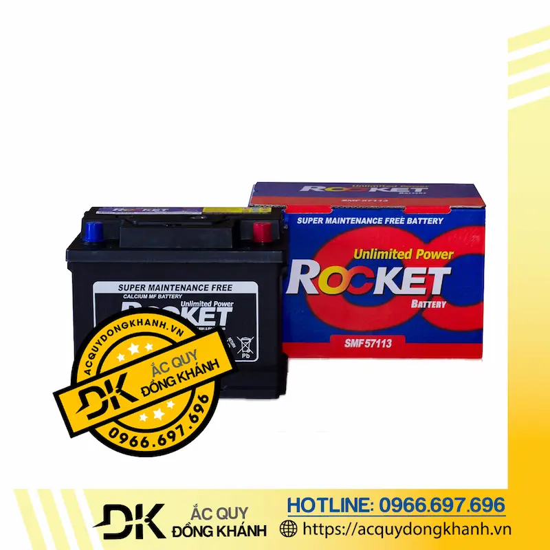 Ắc quy ROCKET SMF 57113 12V - 71AH