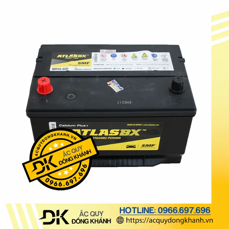 Ắc Quy Atlas MF65-650R 12V-70ah