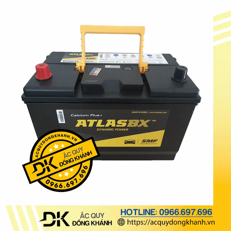 Ắc Quy Atlas MF95D31R 12V - 80AH