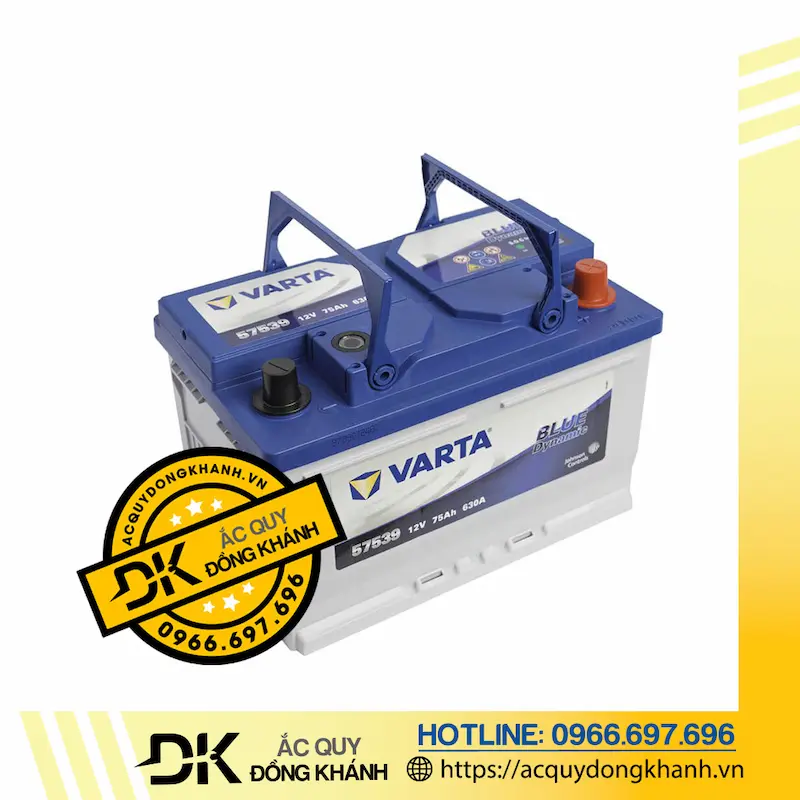 Bình Ắc Quy Varta 75Ah 12V - 57539 DIN75 