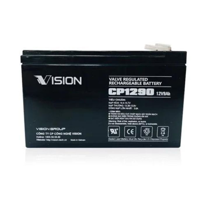 cách bảo quản bình acquy Vision 12V 9Ah