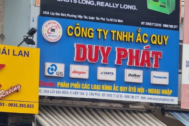 Ắc quy Duy Phát được đánh giá cao ở dịch vụ chuyên nghiệp, nhân viên nhiệt tình 